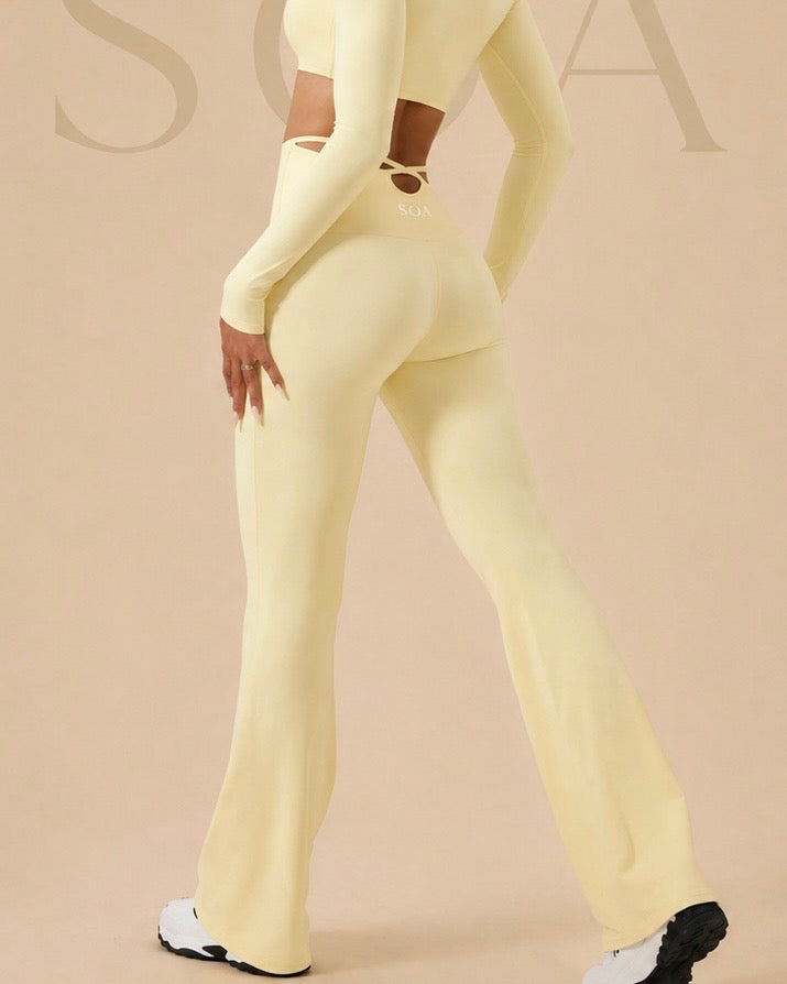 Legging Flare Skin SŌA jaune