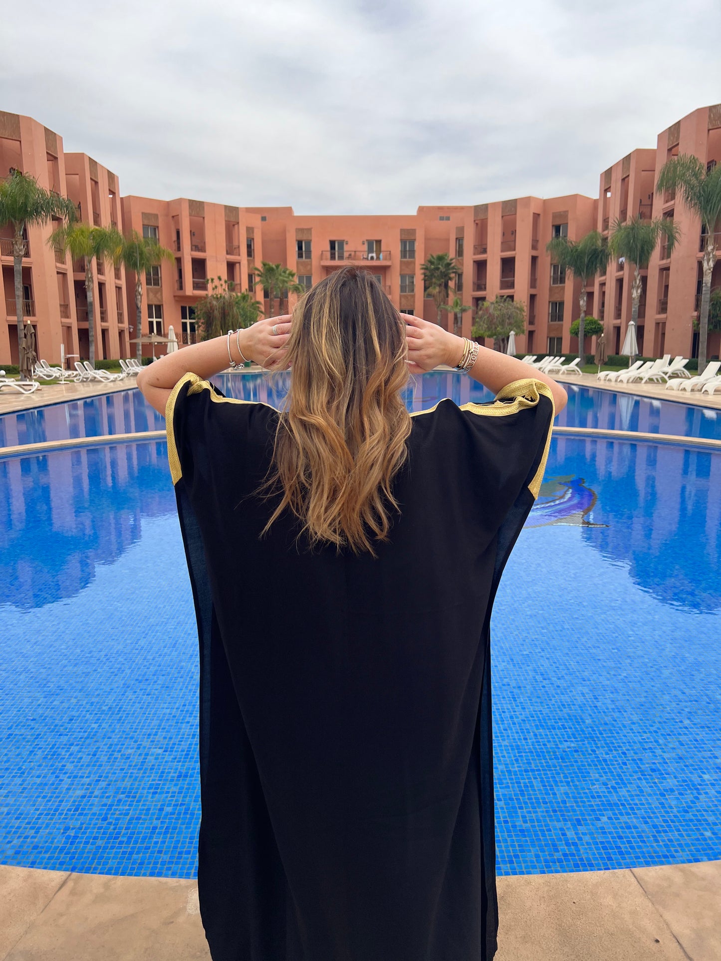 Robe Marrakech noire/or