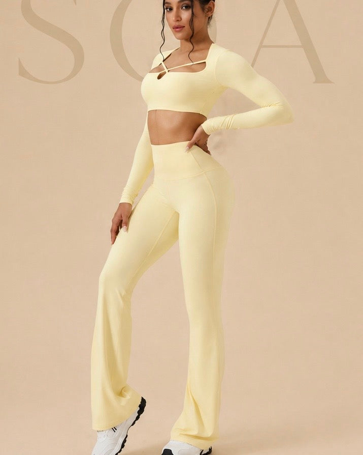Legging Flare Skin SŌA jaune
