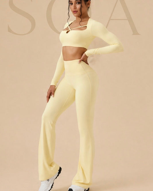 Legging Flare Skin SŌA jaune