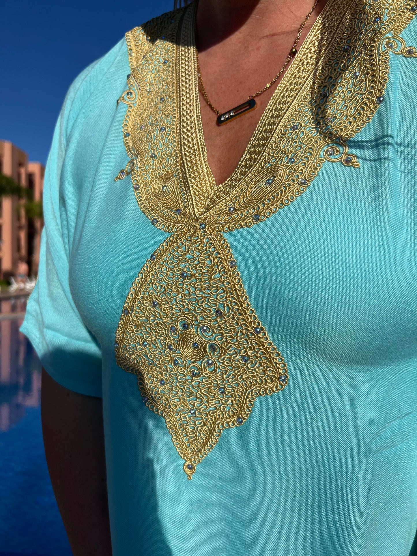 Robe Marrakech turquoise
